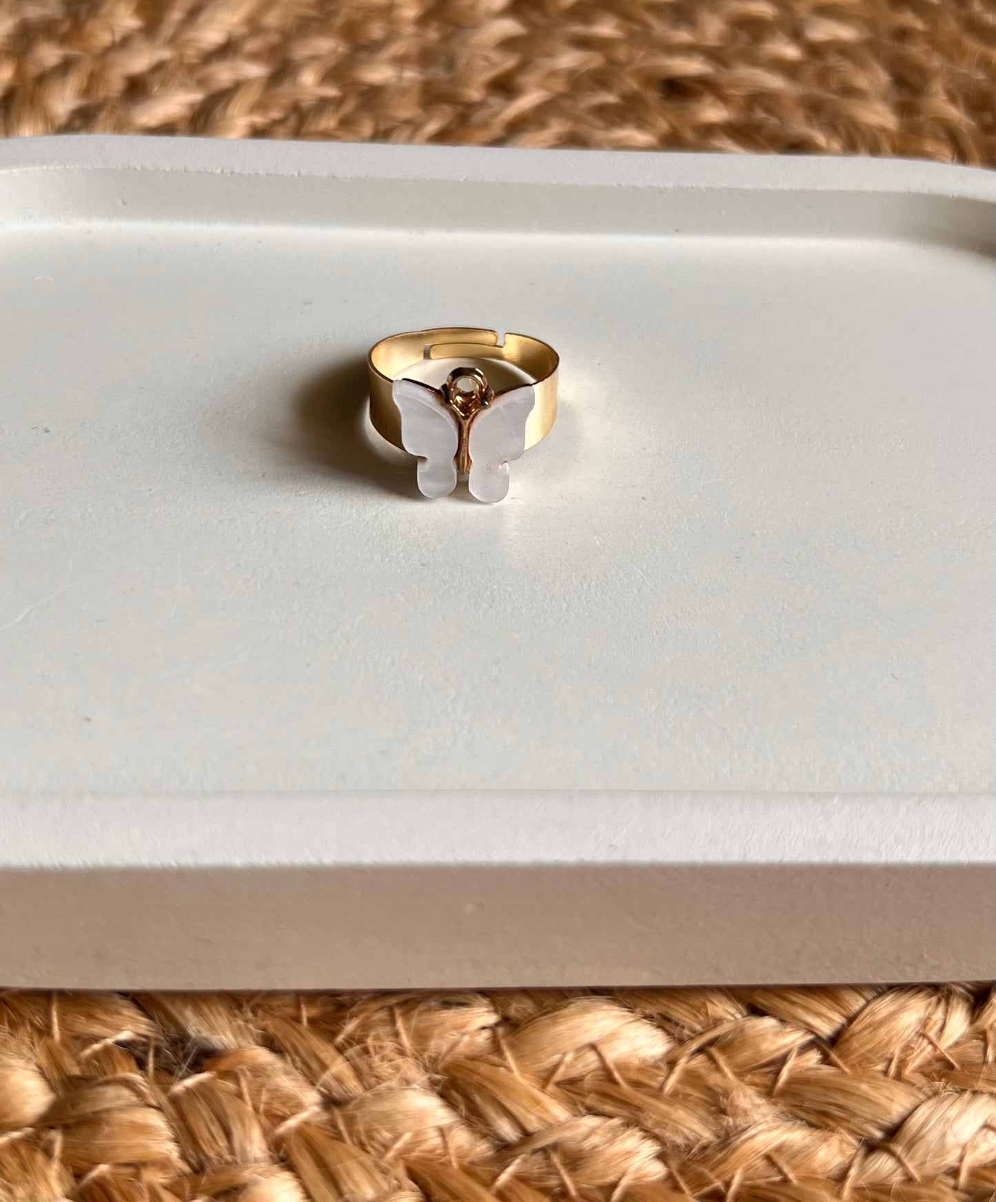 Aesthetic Butterfly Adjustable Finger Rings - Set of 3