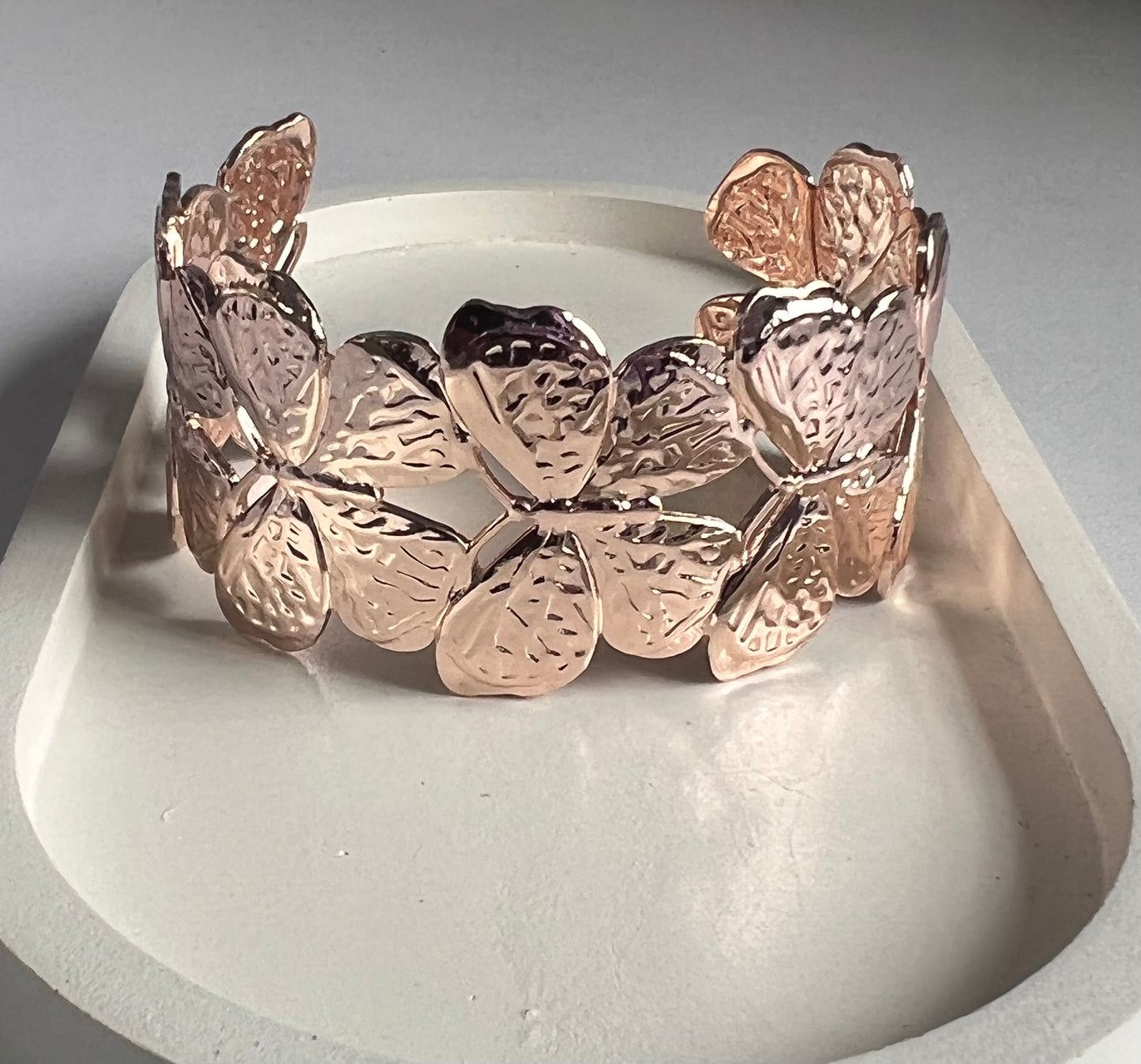 Wings Of Grace Butterfly Cuff Bracelet - Rose Gold