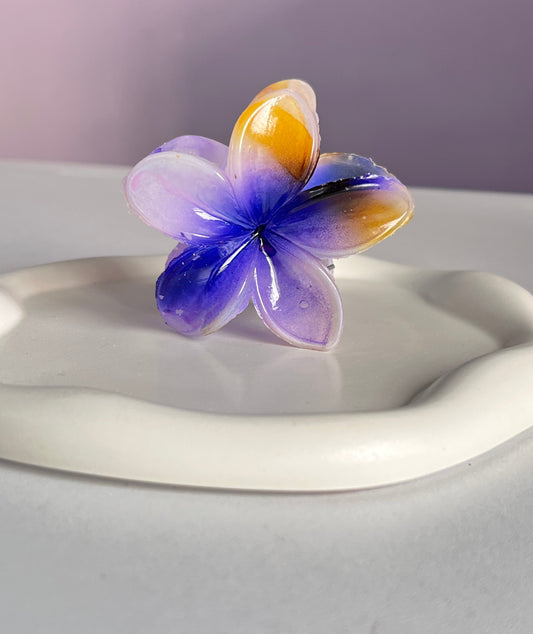 Flora Lock Bloomix Claw Clip - Purplish Yellow