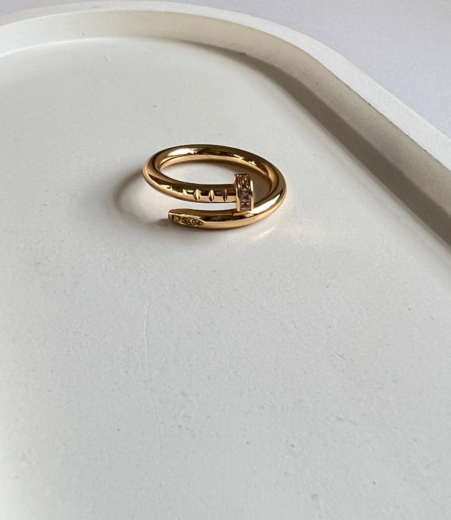 Nail It - Anti - Tarnish Ring . Size - 8