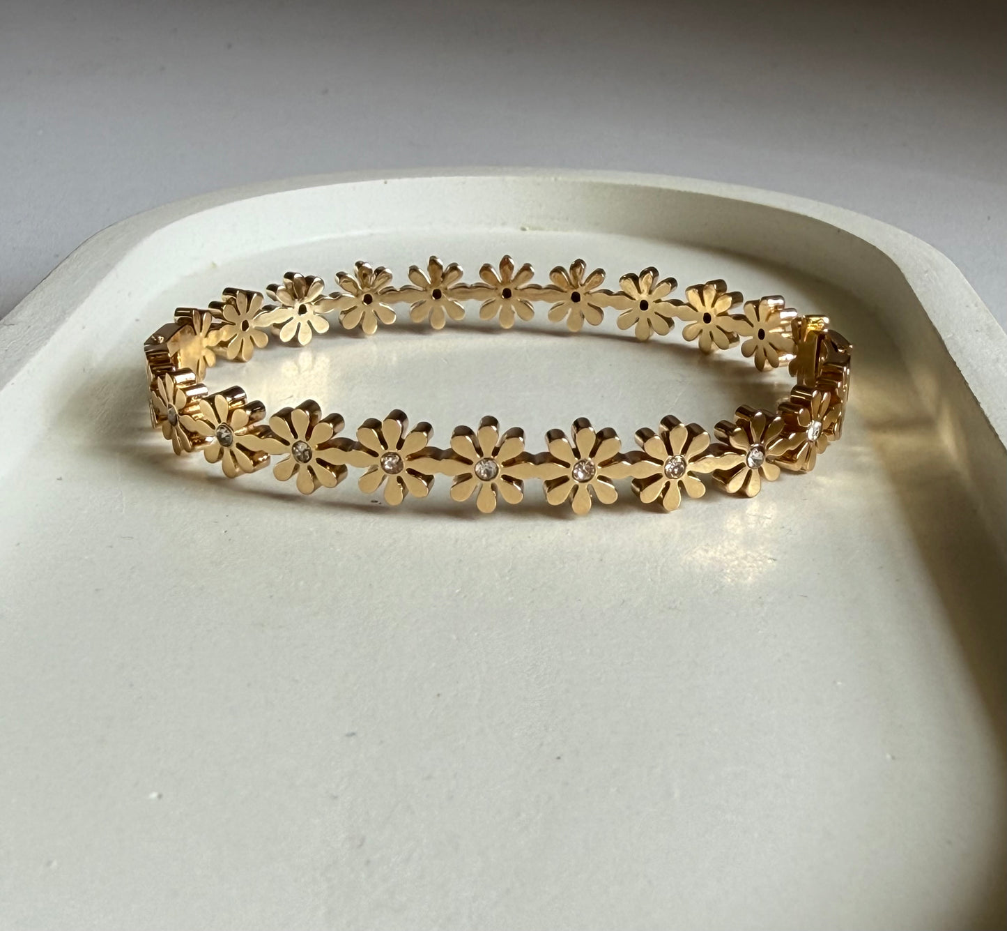Golden Petal Kada Bracelet- Anti- Tarnish - Regular Size