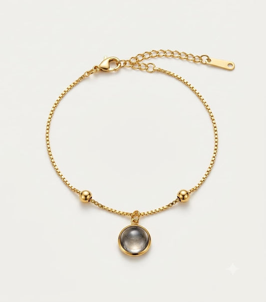 The Luna Pendant Anti Tarnish Chain Bracelet
