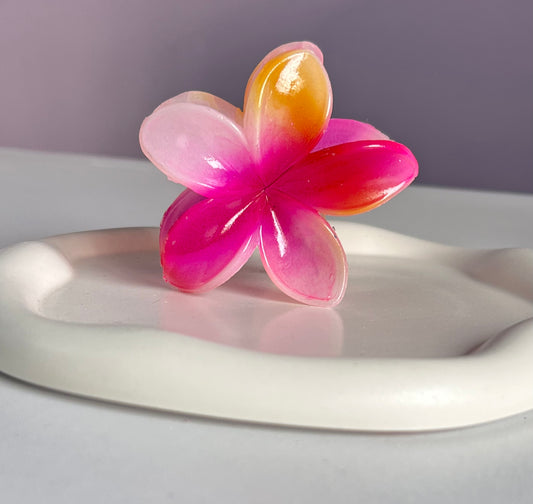 Flora Lock Bloomix Claw Clip - Pinkish Yellow