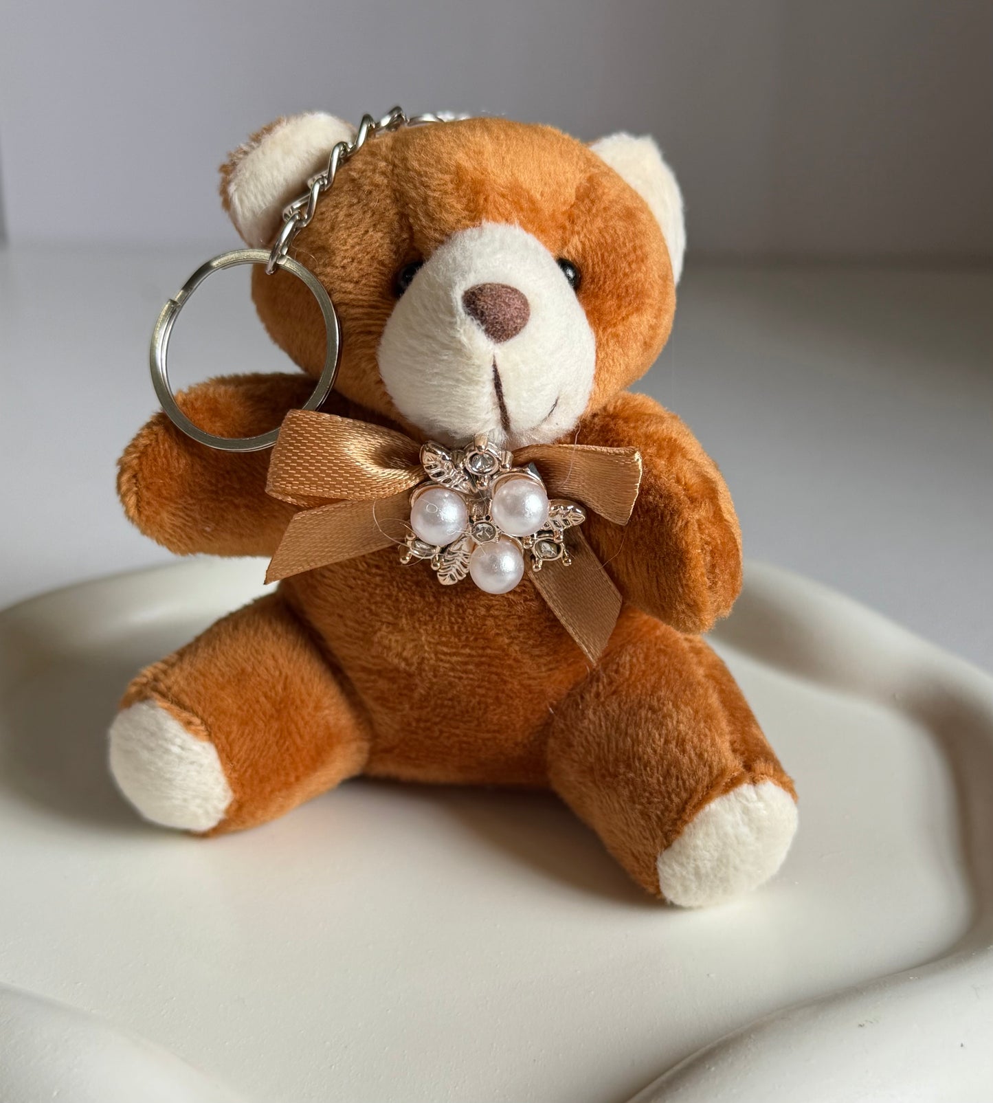 Cute Plush Teddy Keychain