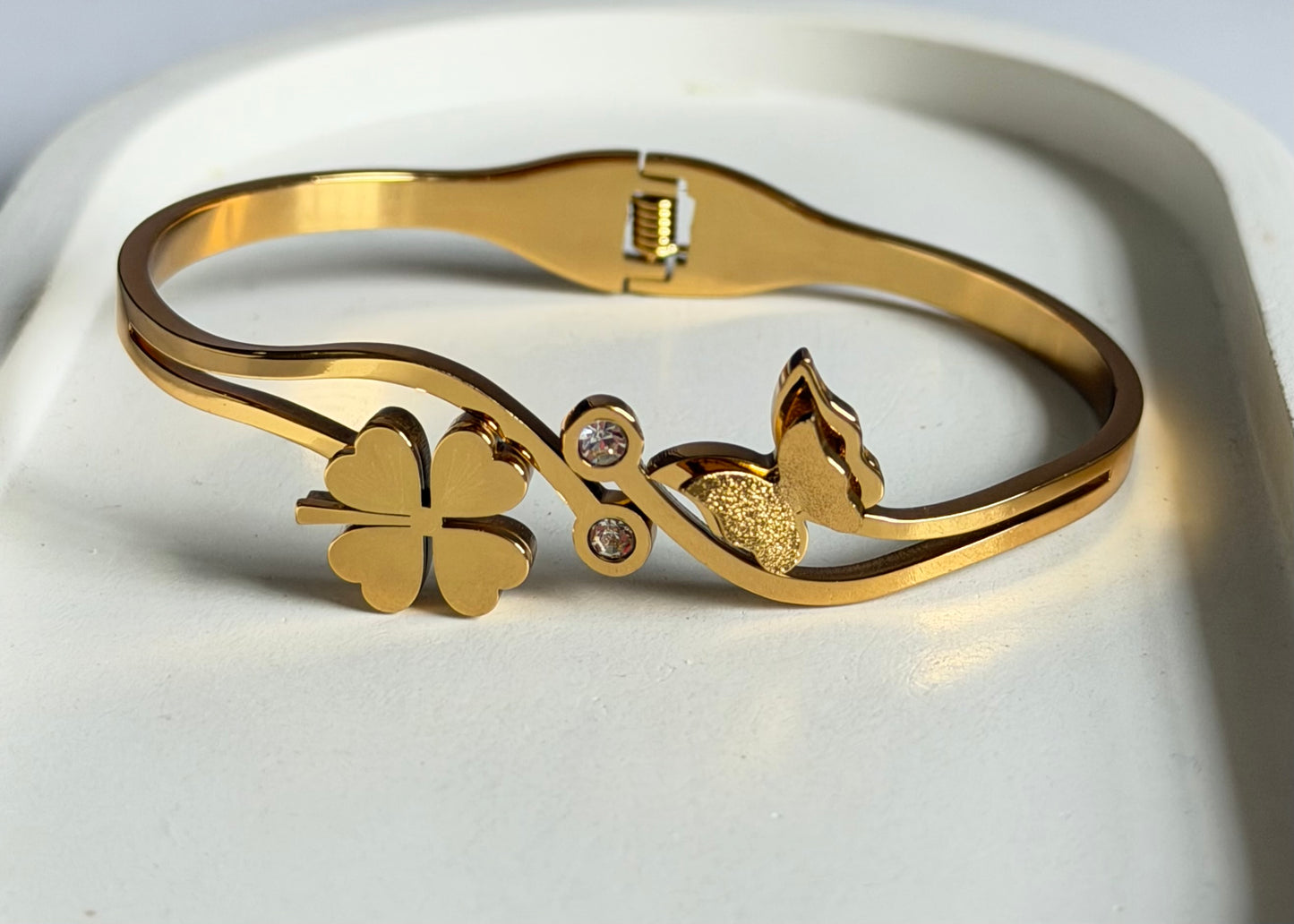 The Flutter Luck Anti Tarnish Kada Bracelet - Regular Size