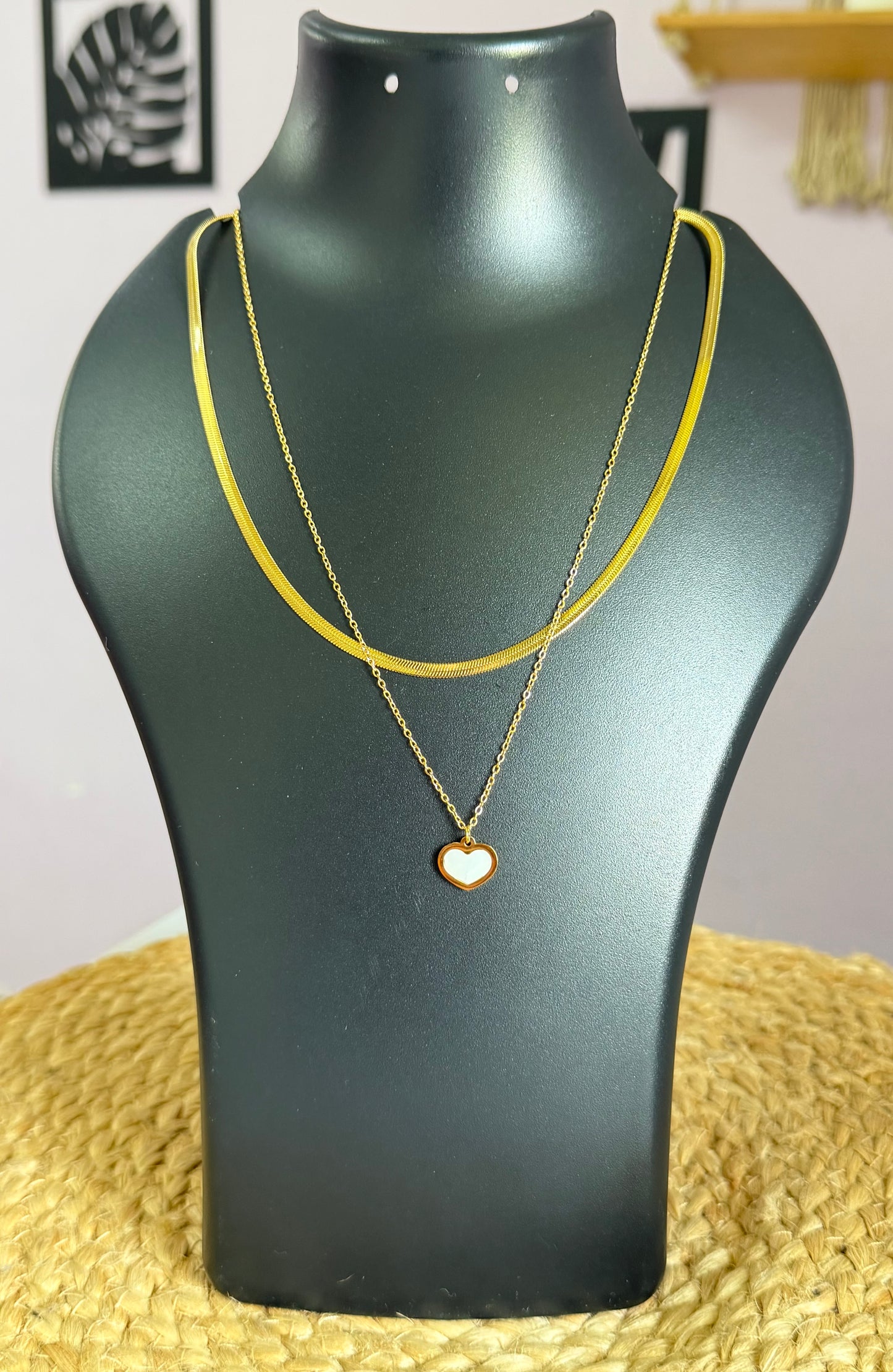 The Bold Love Duo Anti Tarnish Double Layer Neck Chain