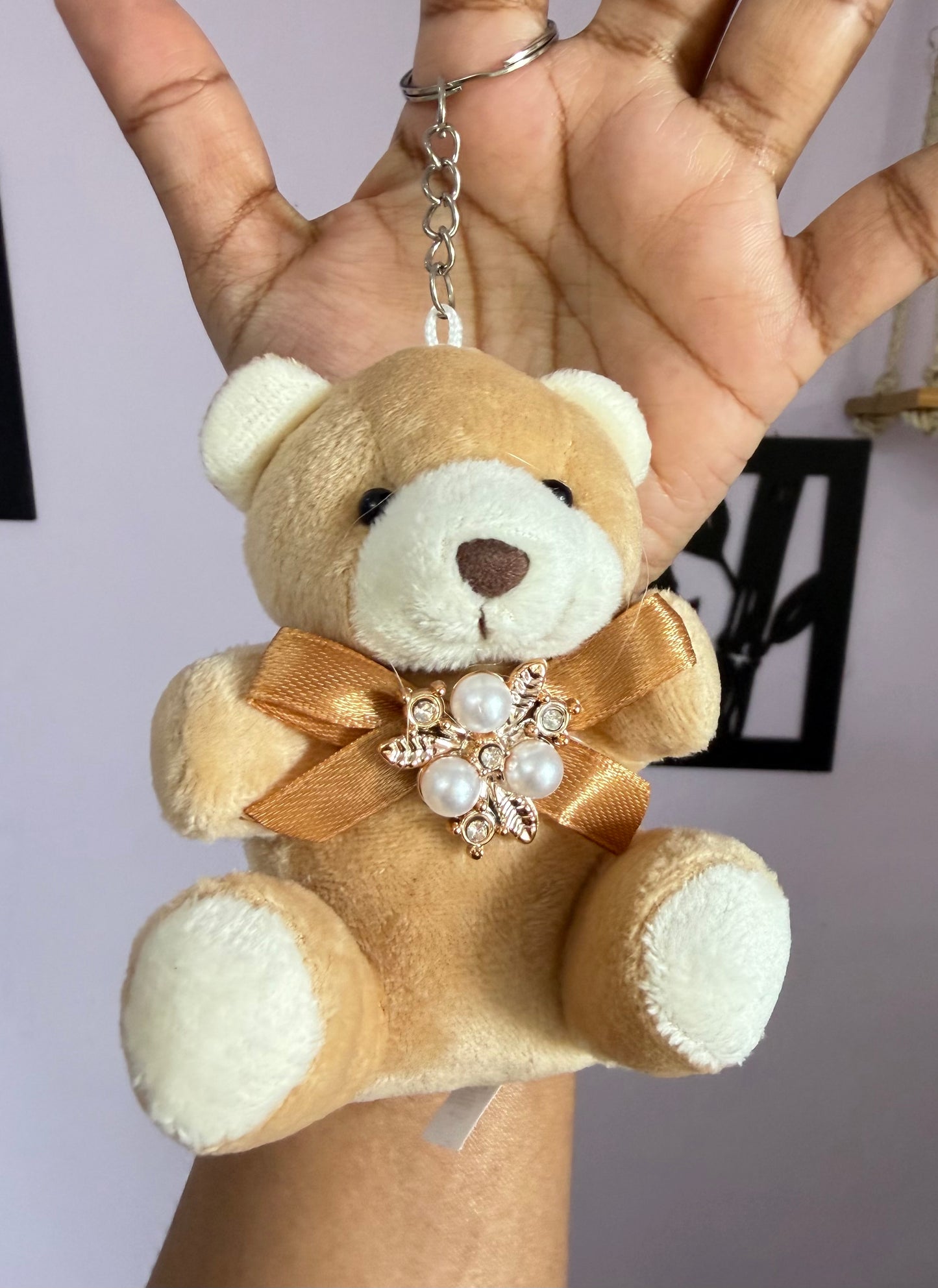 Cute Plush Teddy Keychain