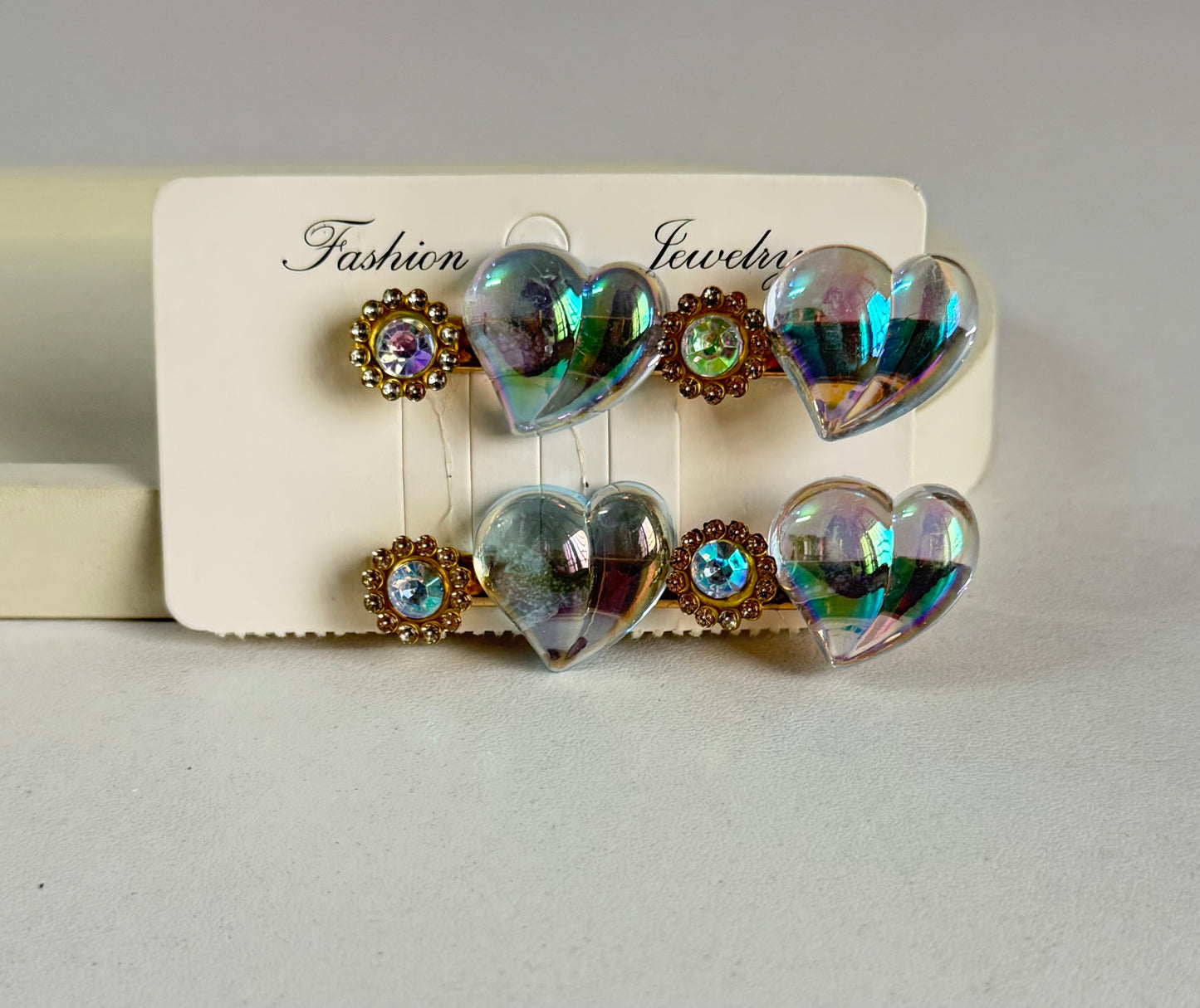 Korean Cute Peach Hair Clips Pack of 2 - Blue