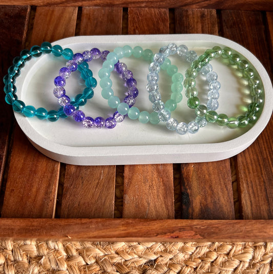 Stack & Sparkle : 5 - Piece Bracelet Set