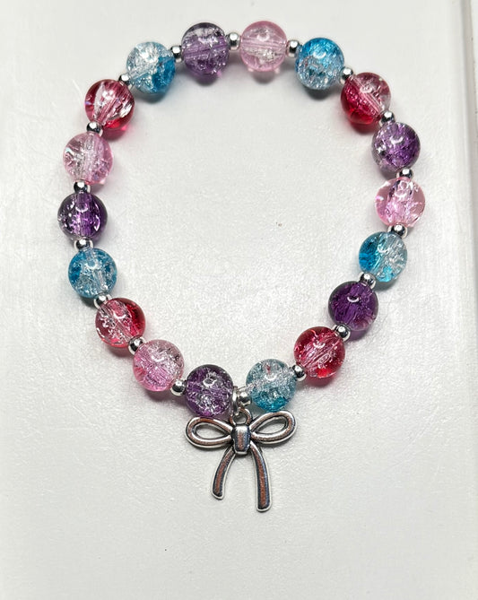 Rainbow Bow Beads Bracelets
