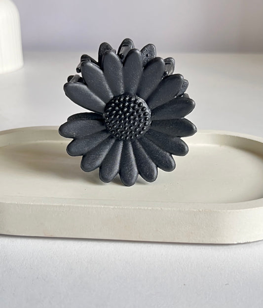 Pinteresty Sunflower Maxi Claw Clip - Black
