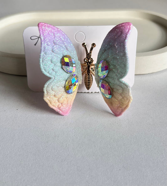 Pastel Dreams Fluttering Butterfly Hair Clip