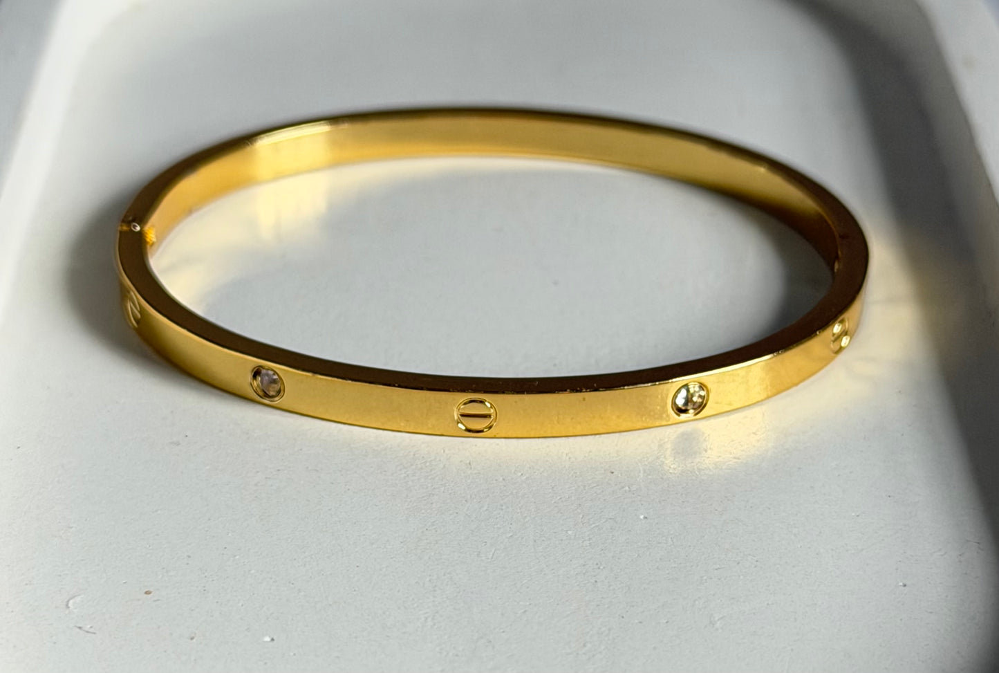 The Icon Anti Tarnish Bangle Type Kada Bracelet - Medium Size