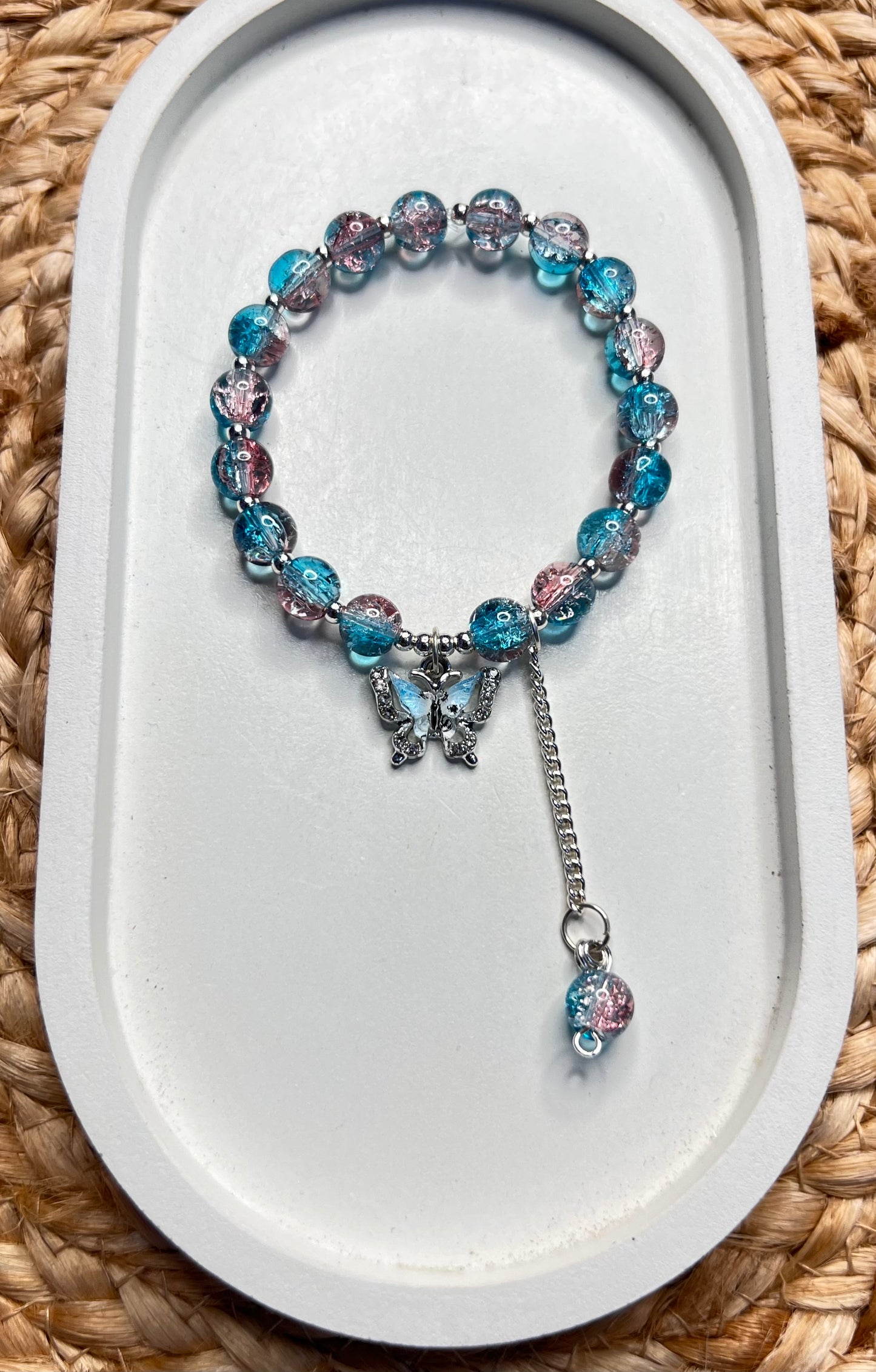 Korean Style Sky Kissed Butterfly Beads Bracelet