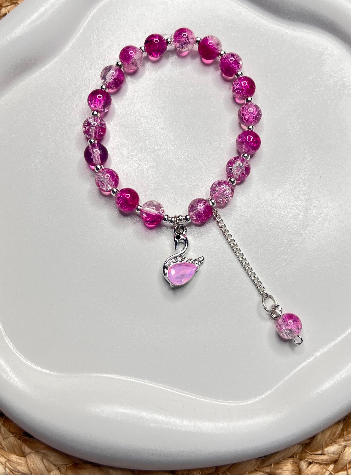 Korean Style Purple Swan Bracelet