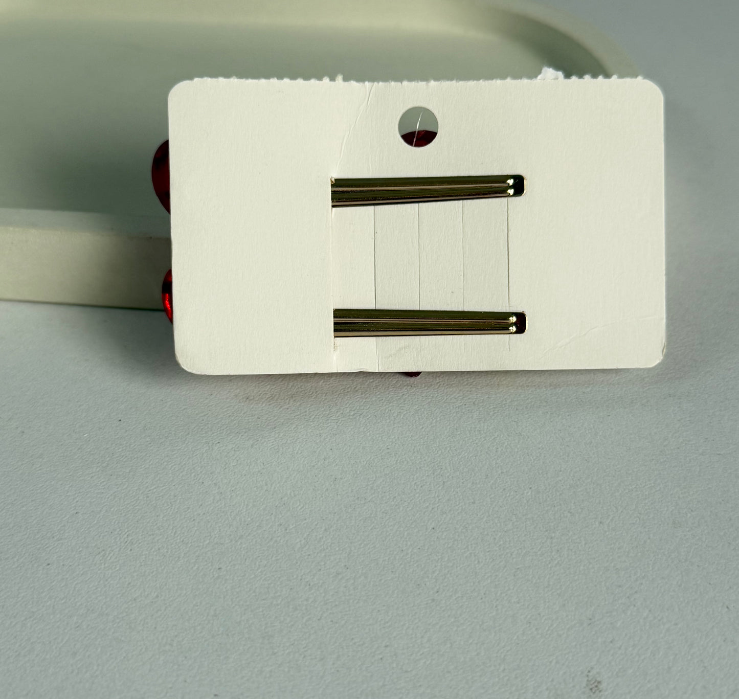 Korean Cute Peach Hair Clips Pack of 2  - Purple