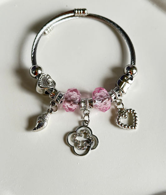 Lovescape Adjustable Pandora Style Charm Bracelet