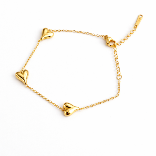 The Darling Hearts Anti Tarnish Chain Bracelet