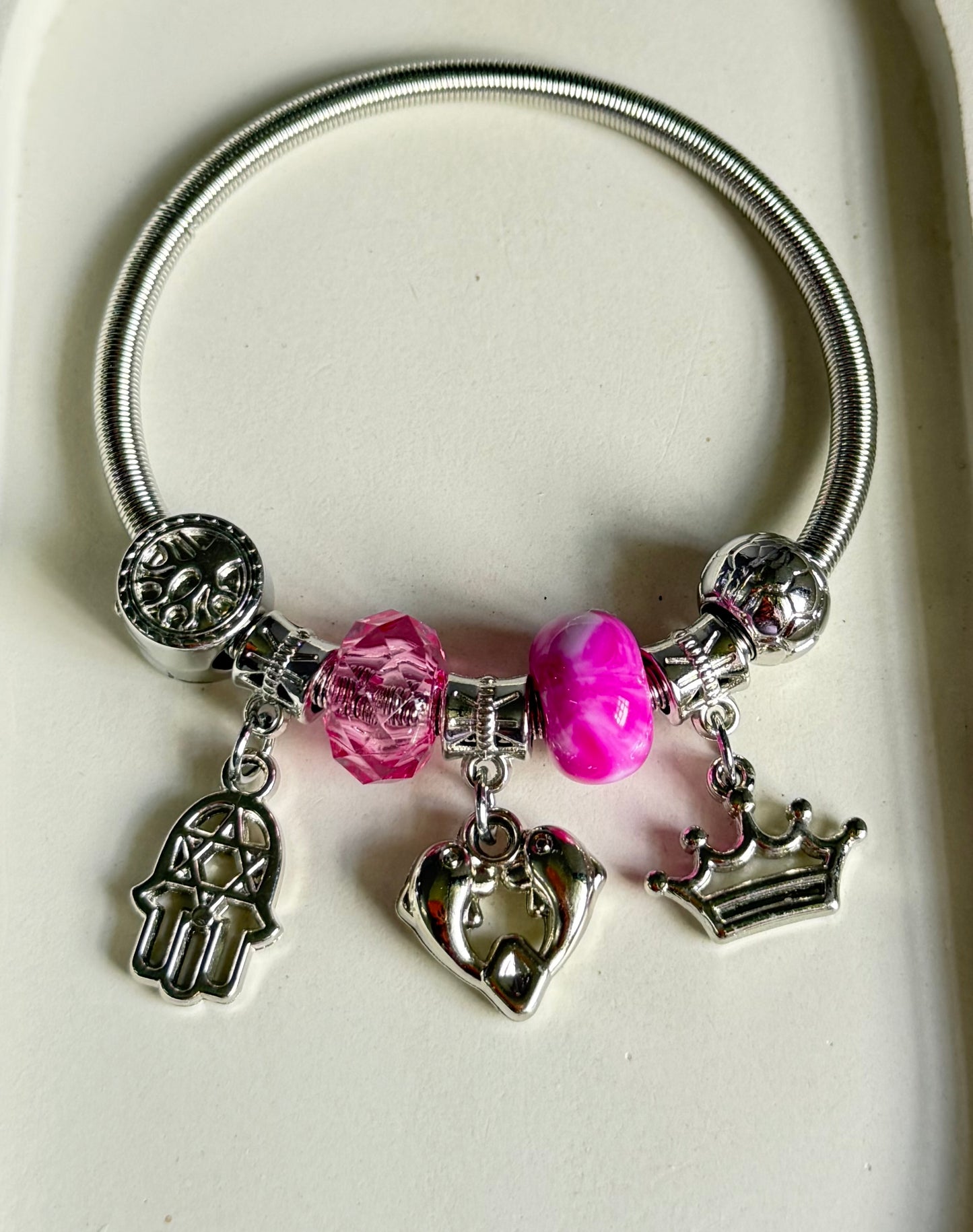 The Royal Dolphin Pandora Style Charm Bracelet