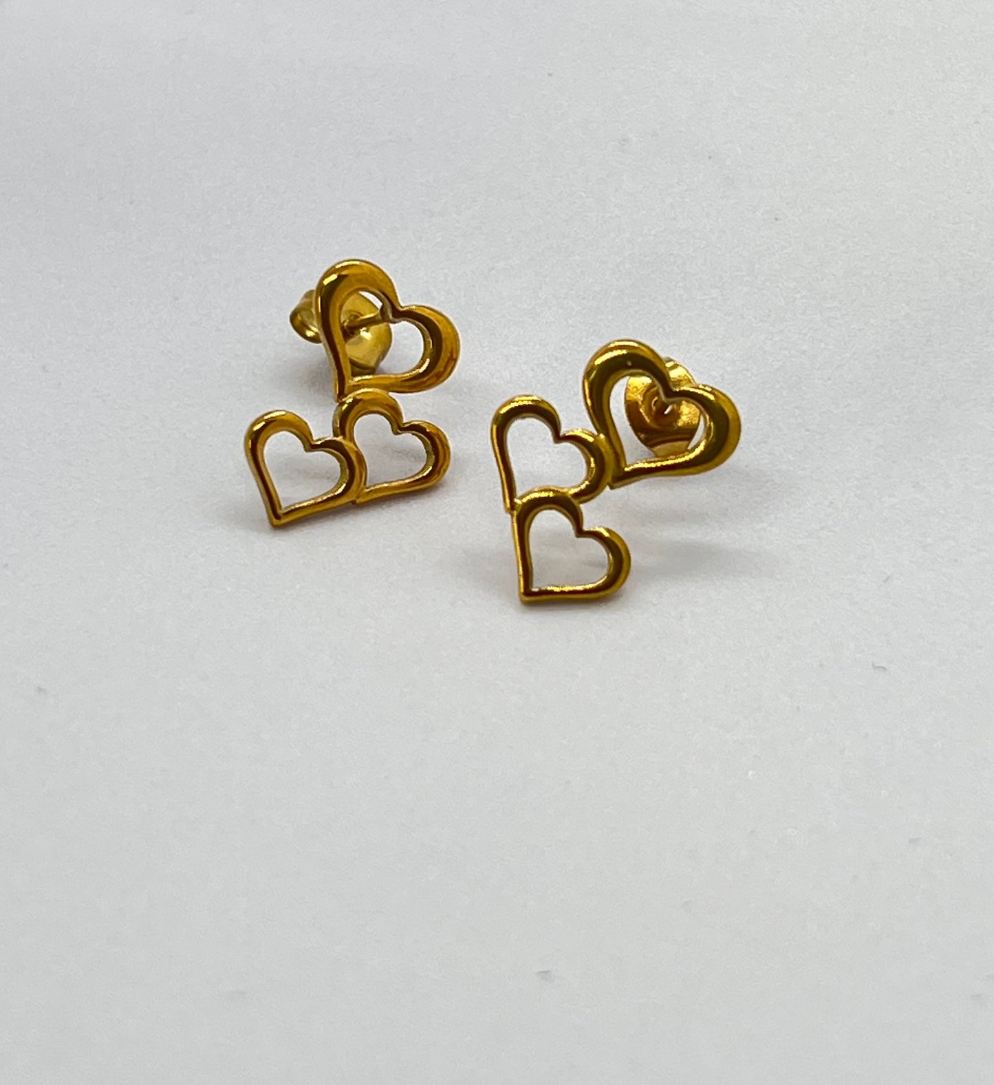 Trinity Heart Anti-Tarnish Earrings