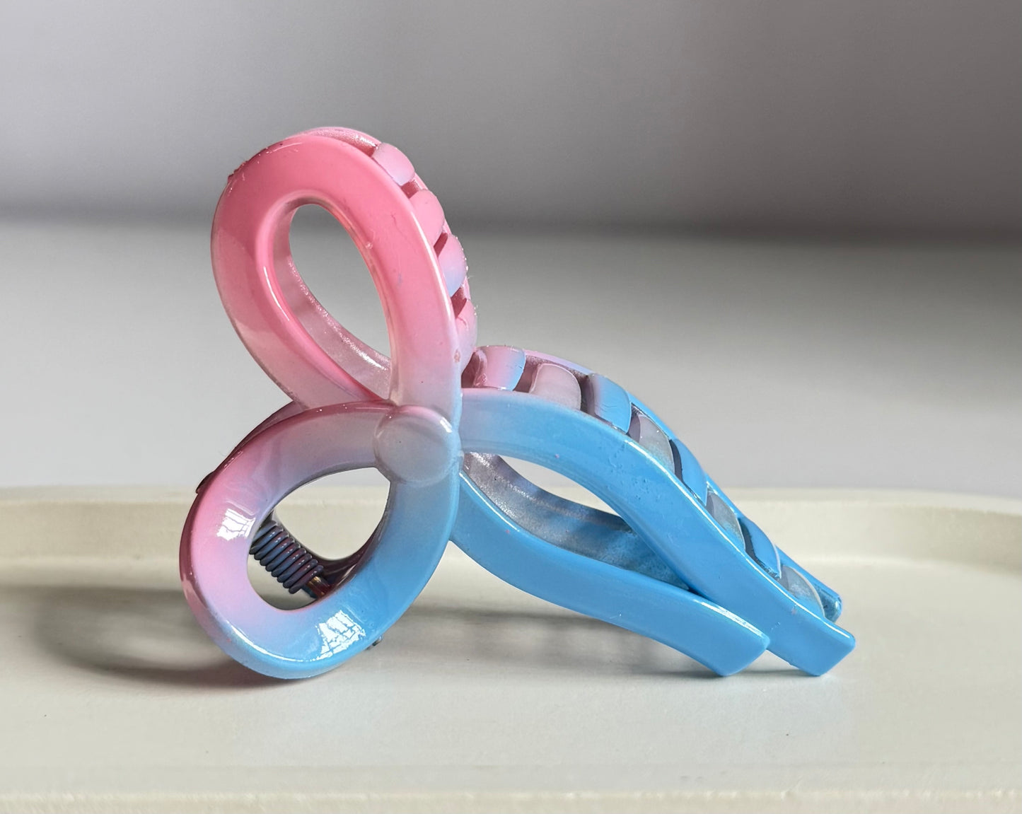 Pinteresty Bow Claw Clips- Pinkish Blue