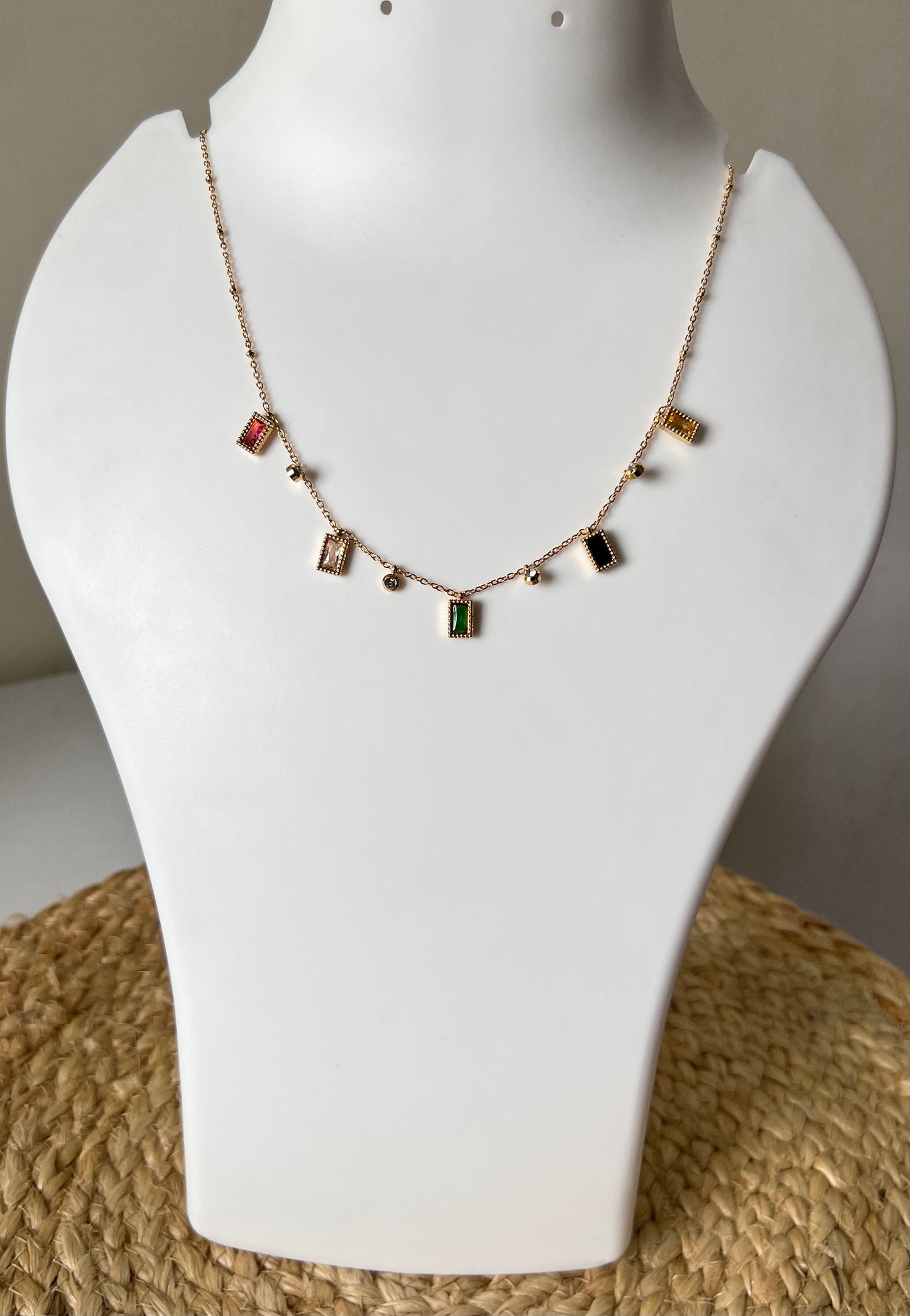 LuxeBar Multicolour Anti-Tarnish Neck Chain