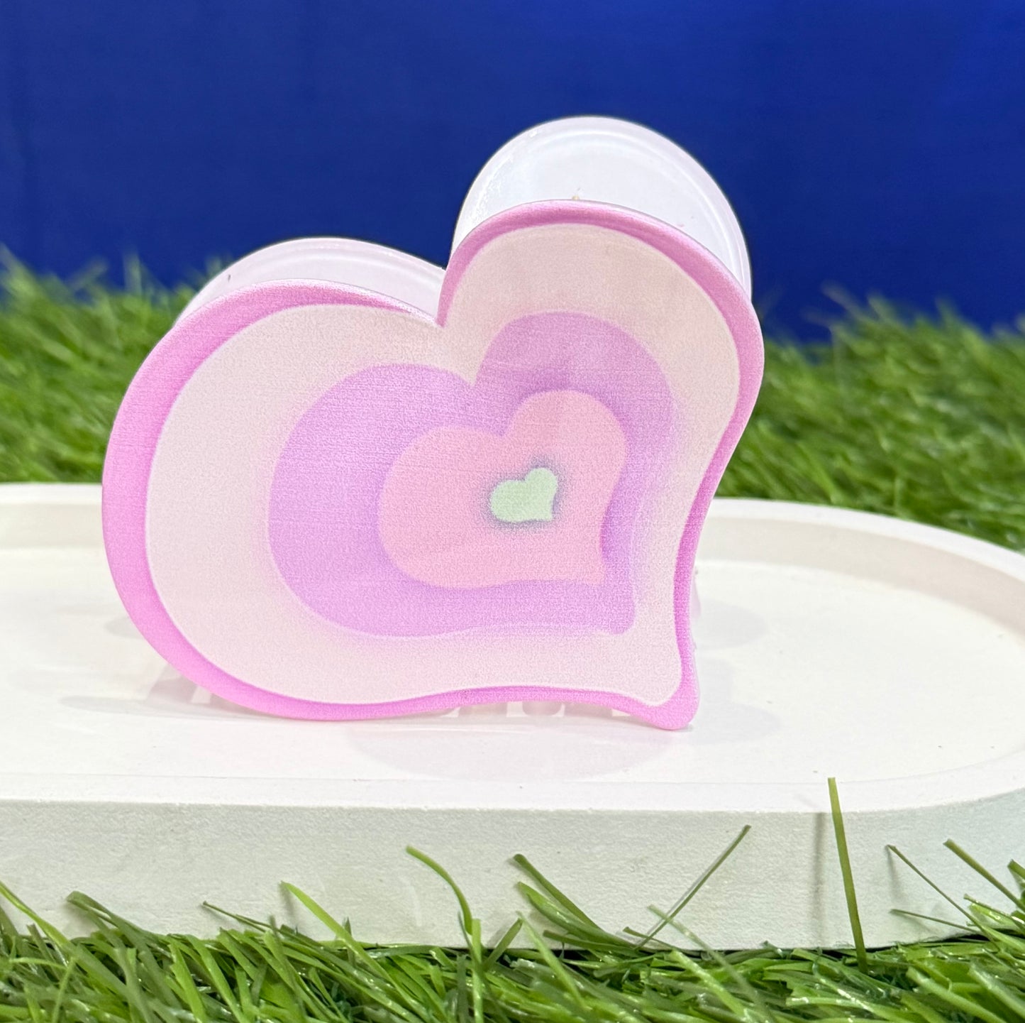 Infinite Love Aesthetic Heart Claw Clip -  Pink