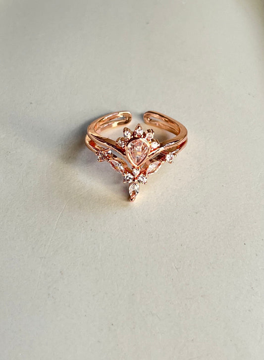 The Queen Rose Gold Ring Anti-Tarnish & Adjustable