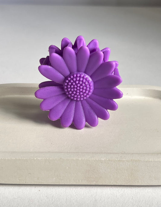 Pinteresty Sunflower Mini Claw Clip - Purple