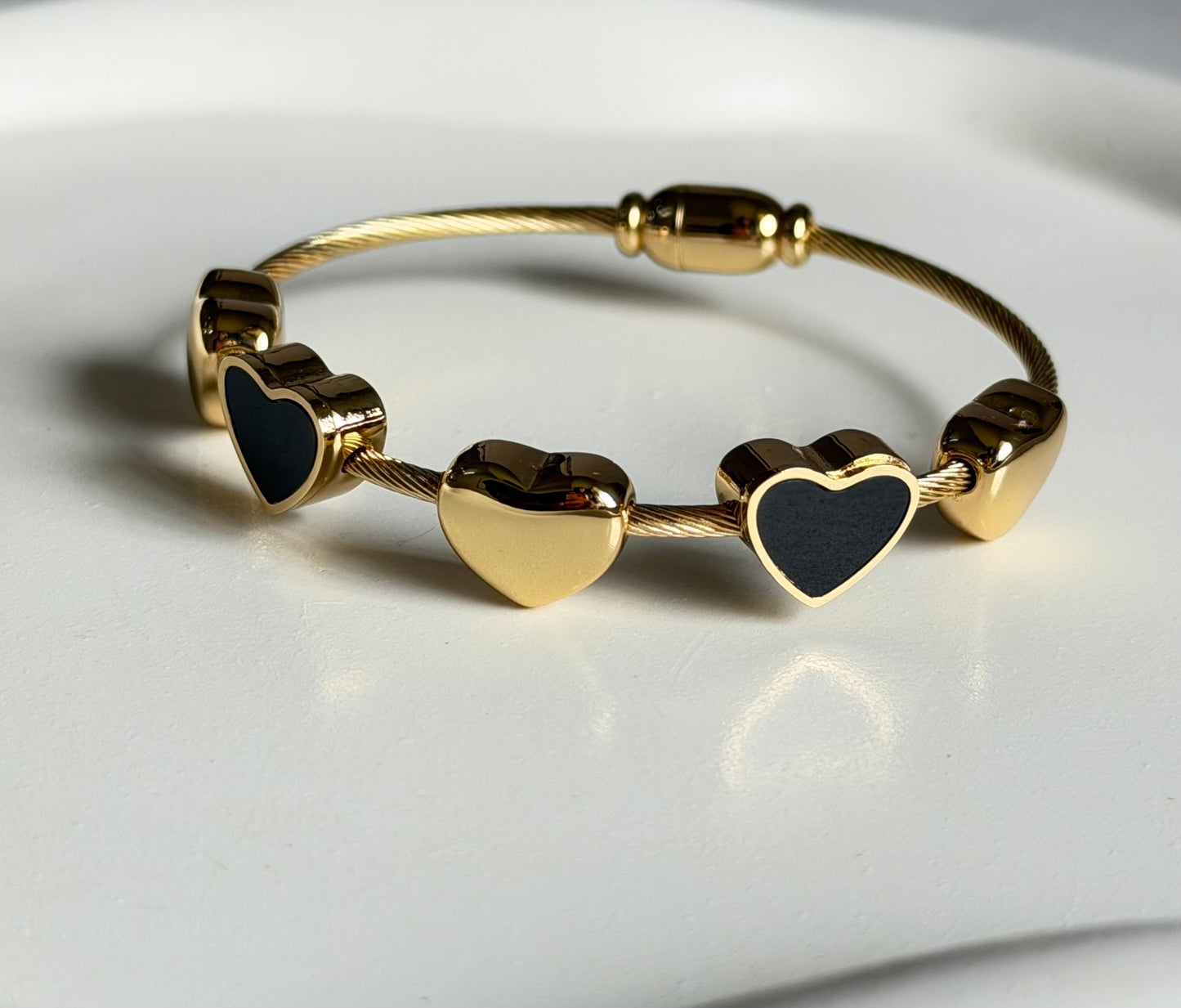 The Soulmate Heart Anti Tarnish Kada Bracelet - Baby Size