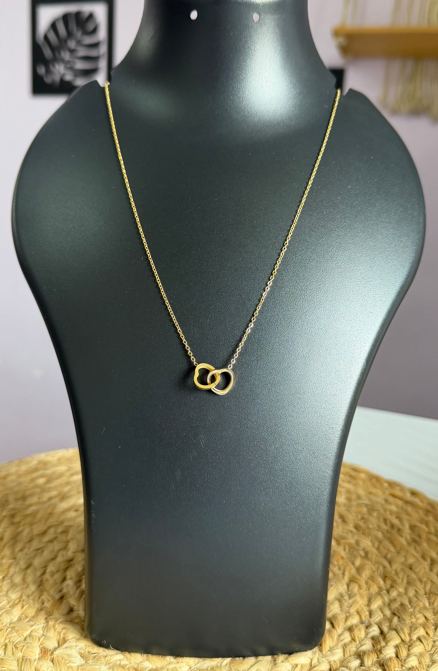 Forever Us Double Heart Anti Tarnish Neck Chain