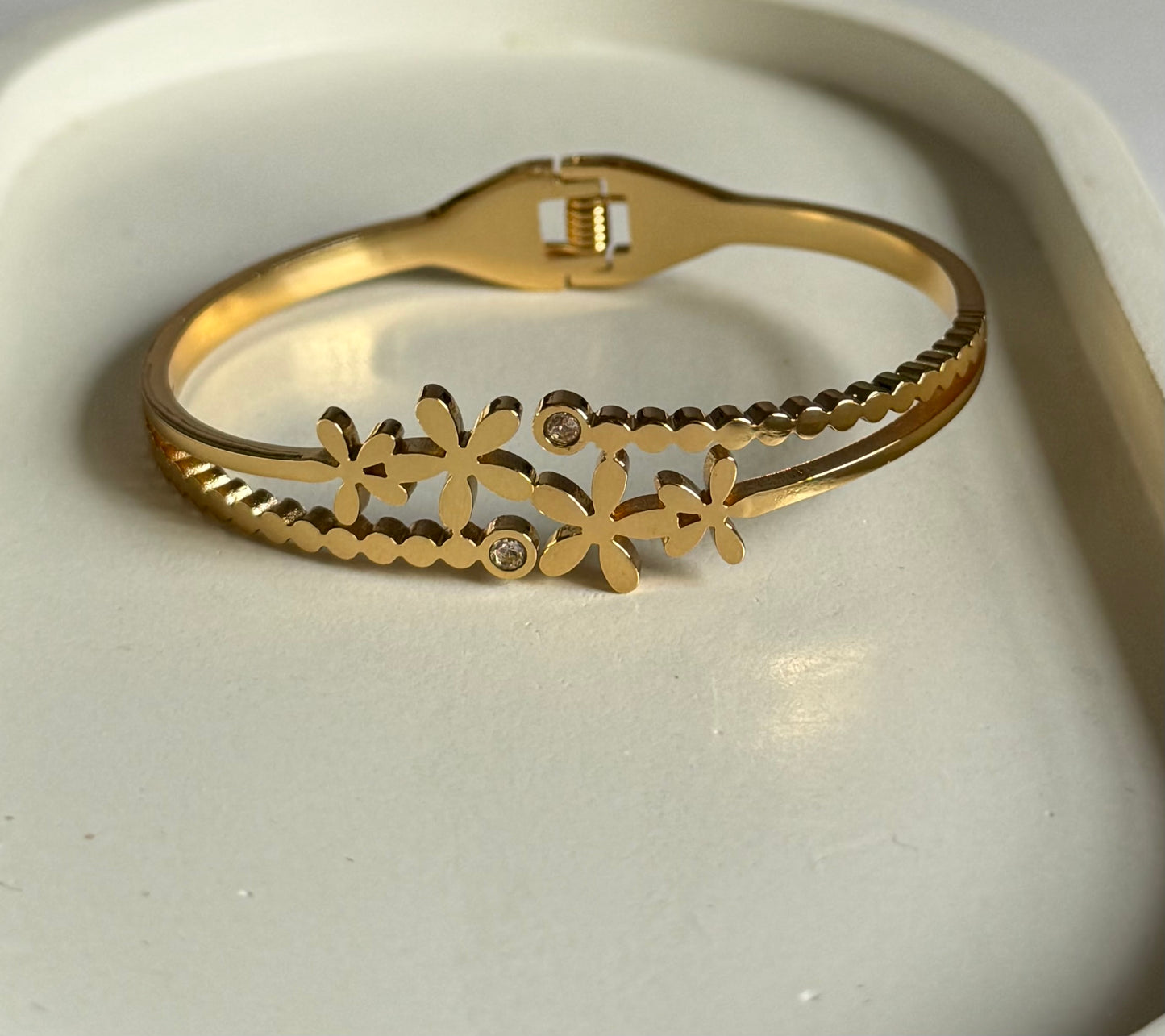 Enchanted Garden Anti Tarnish Kada Bracelet - Baby Size