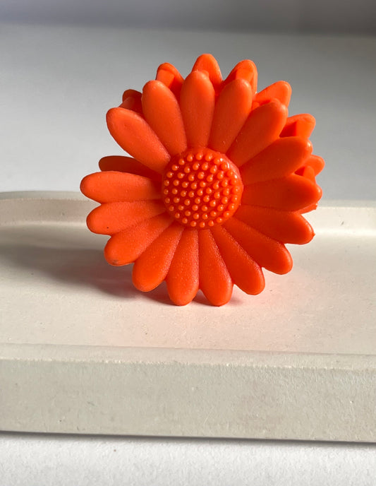 Pinteresty Sunflower Mini Claw Clip -  Orange