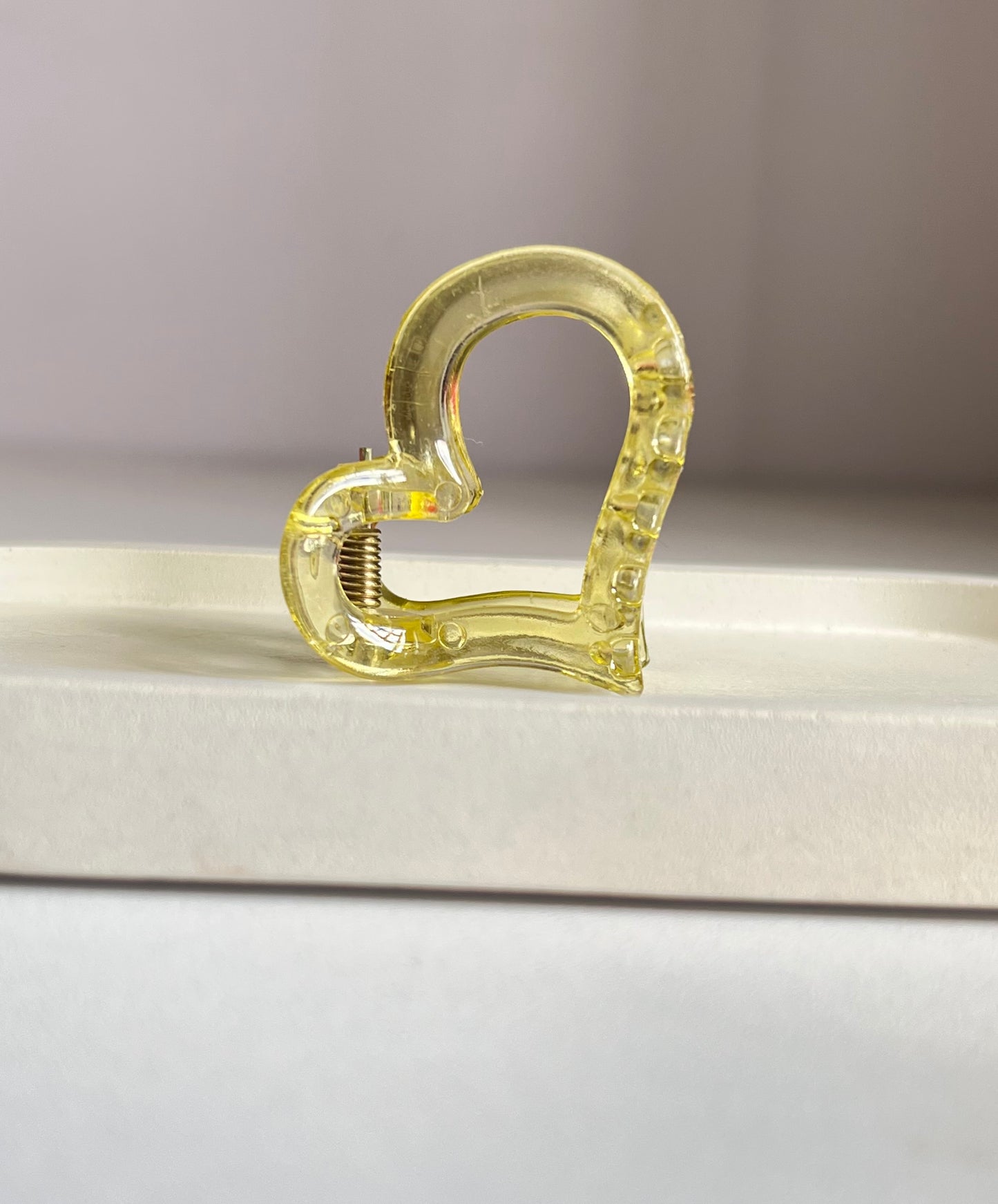 Blossom & Heart Mini Hair Clip Combo - Yellow
