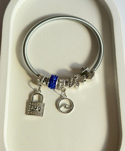 EleLock Pandora Style Charm Bracelet