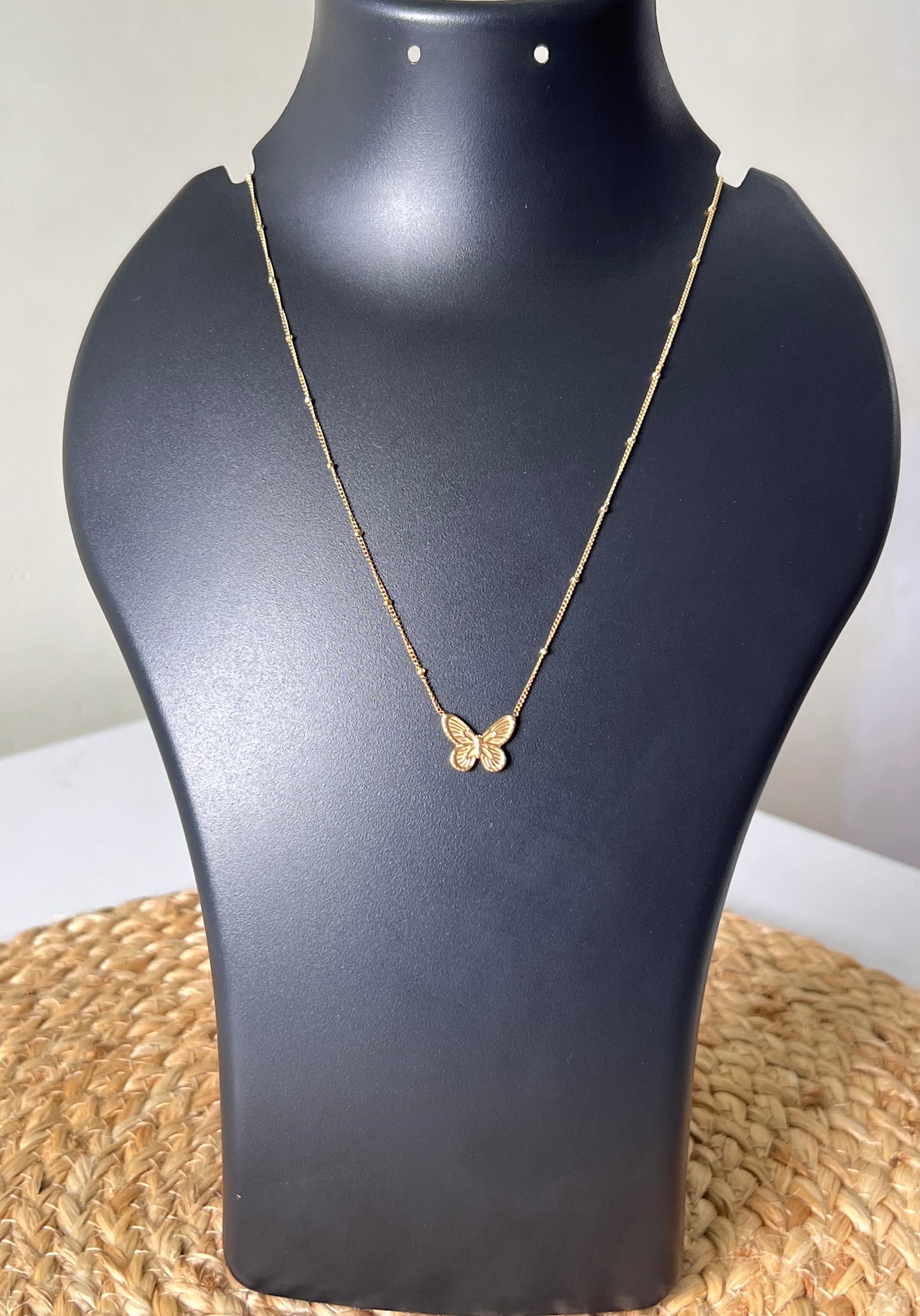 Petite Butterfly Neck Chain - Lasting Glow