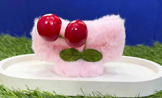 Soft Girl Aesthetic Cherry Claw Clip - Peach
