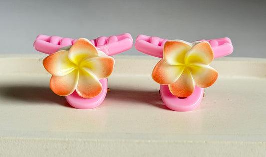 Pinteresty Petal Bestie Mini Combo Clips - Orangish Pink