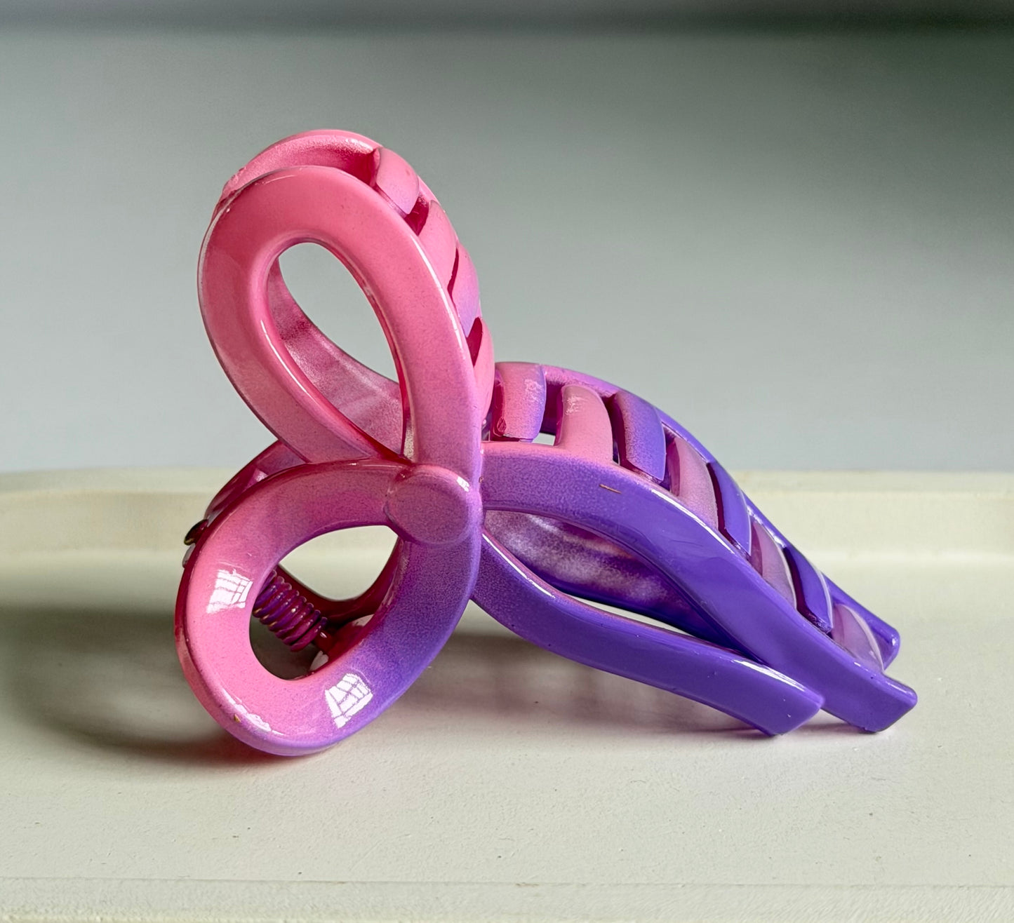 Pinteresty Bow Claw Clip - Pinkish Purple