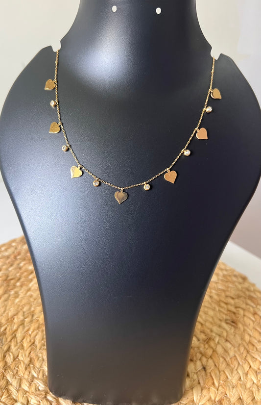 Charmed by Love - Mini Heart Neck Chain