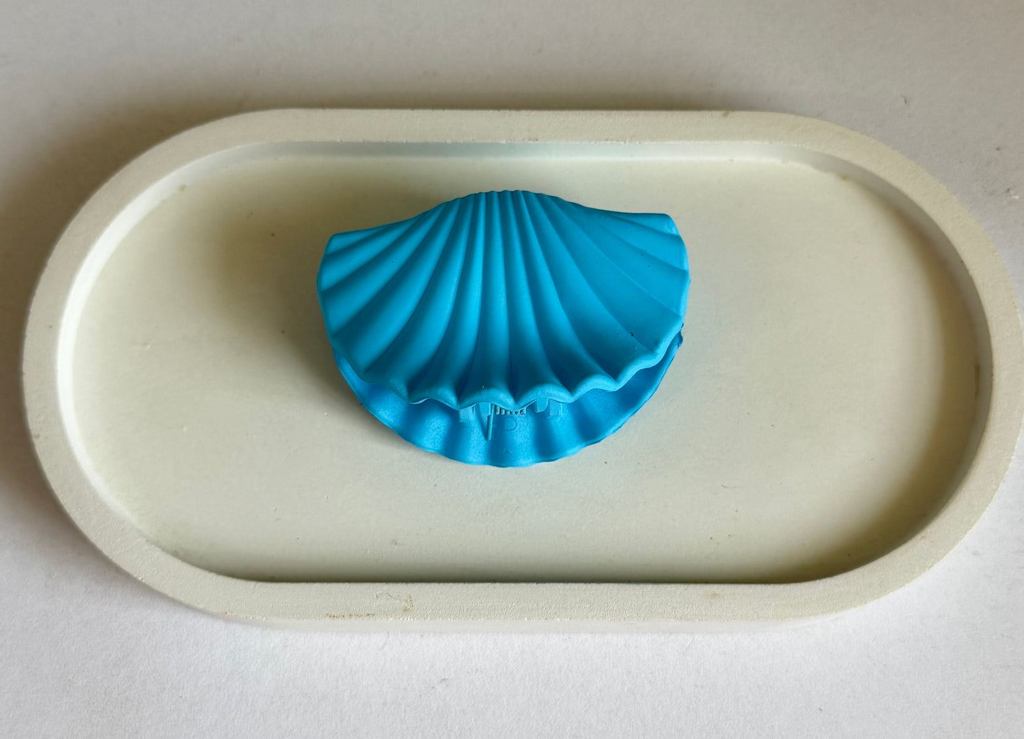 Seashell Dream Medium Size Claw Clip - Blue