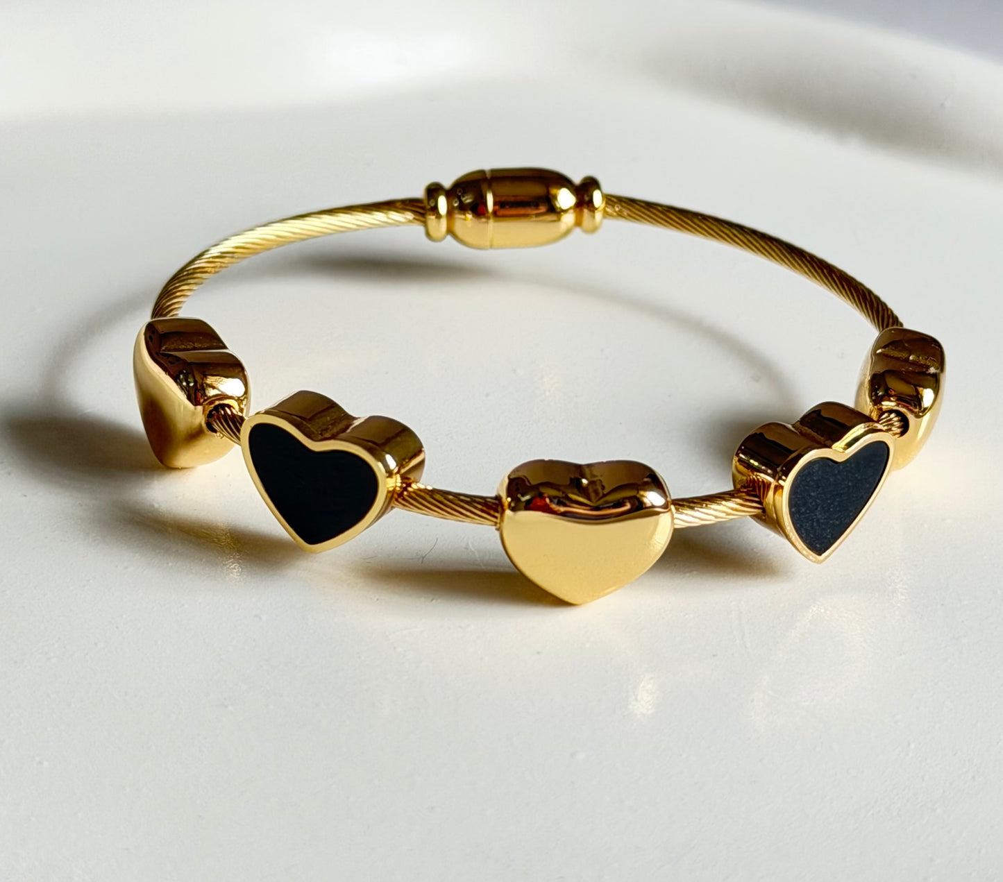 The Soulmate Heart Anti Tarnish Kada Bracelet - Baby Size