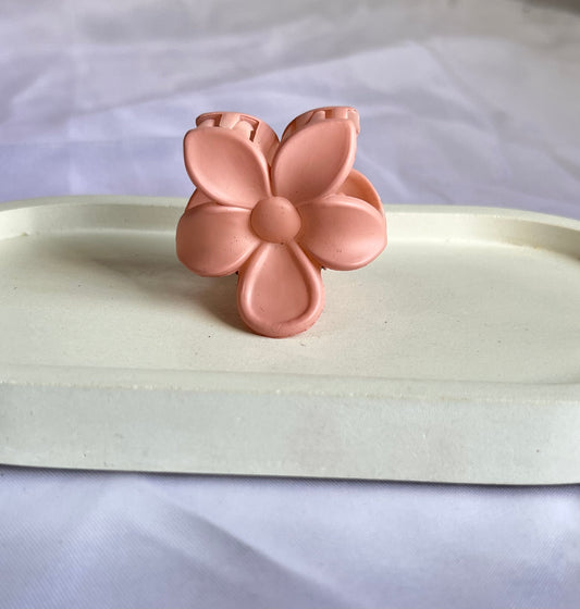 Mini Flora Claw Clip - Peach