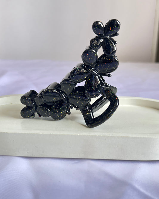 Butterfly Kiss Claw Clip - Black