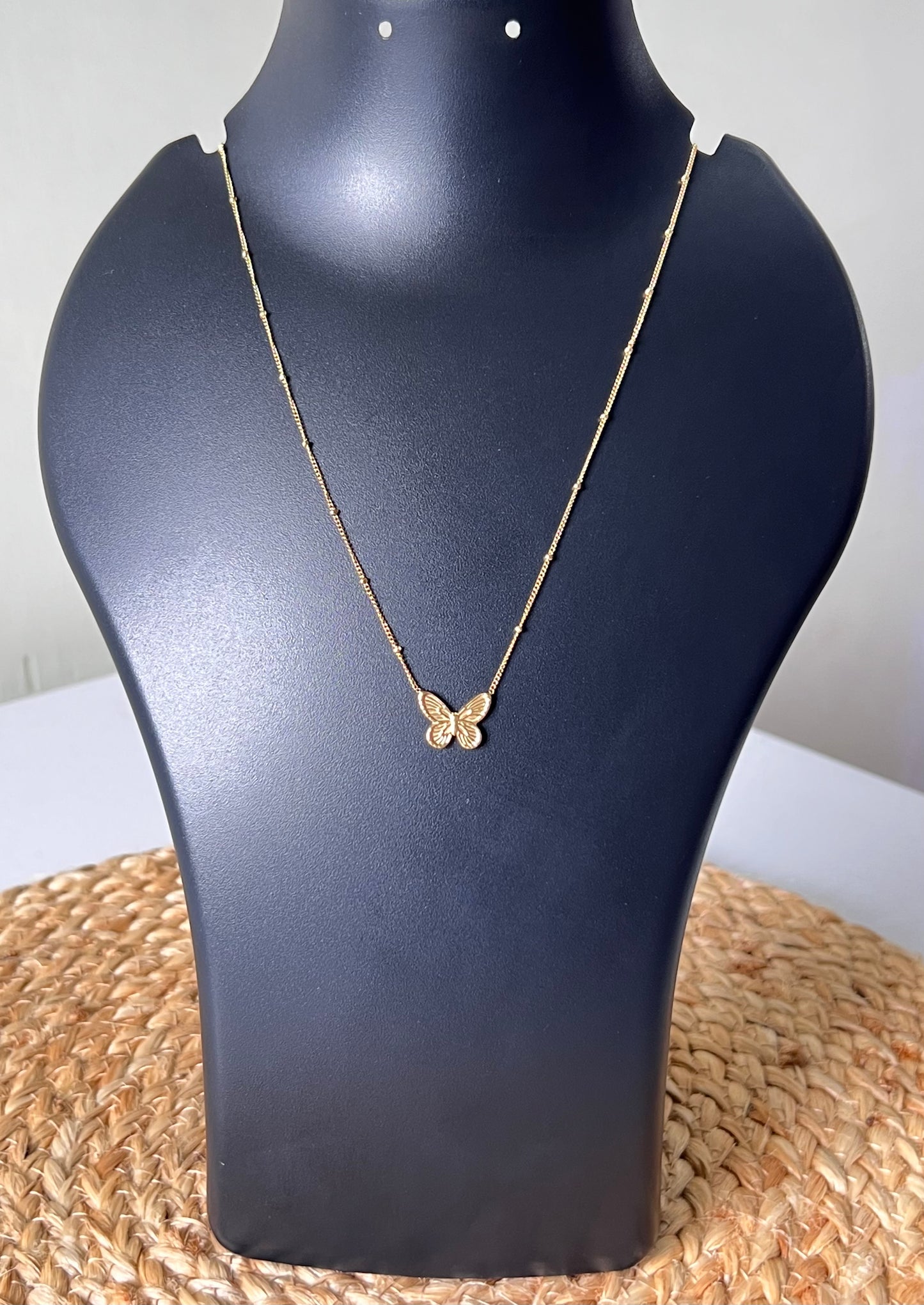 Petite Butterfly Neck Chain - Lasting Glow