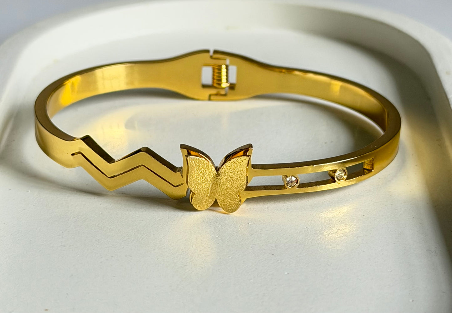 Golden Flutter Anti Tarnish Kada Bracelet - Regular Size