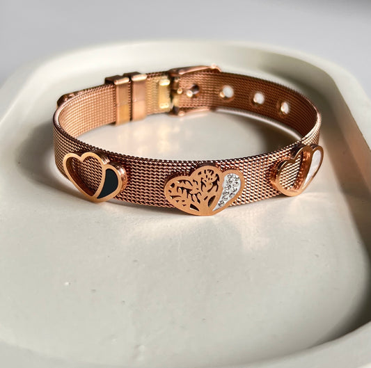 Blush Luxe Strap Kada Bracelet- Anti Tarnish