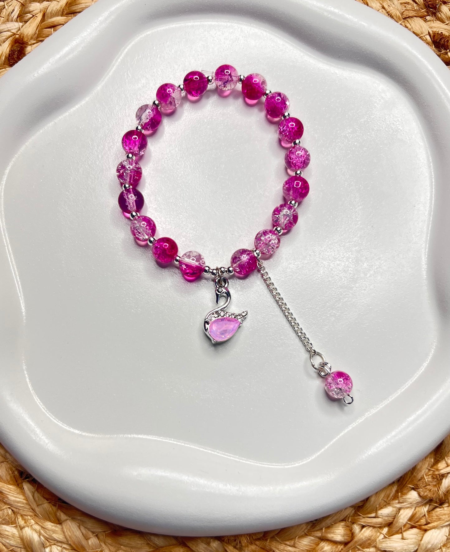 Korean Style Purple Swan Bracelet