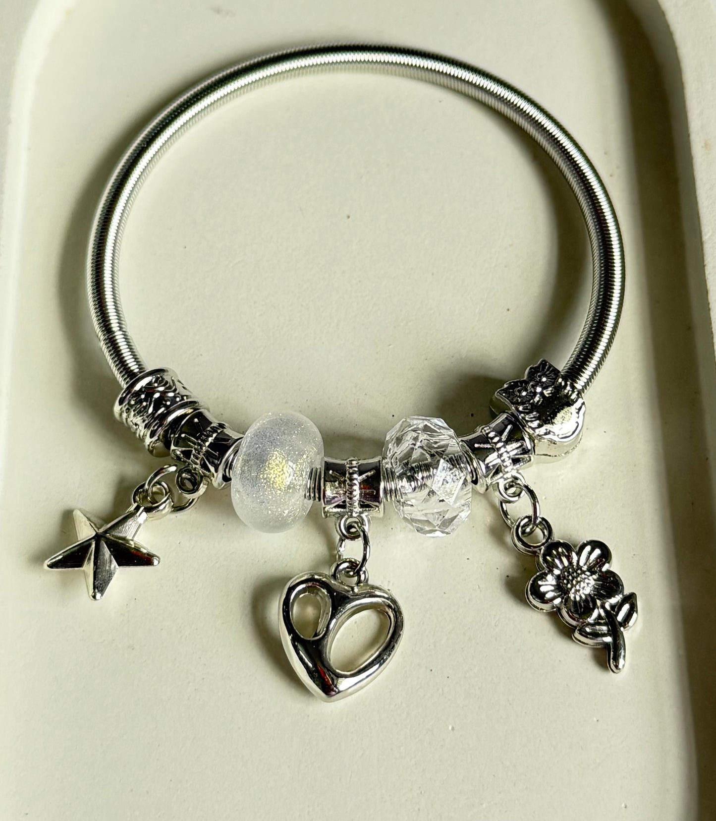 Dewdrop Garden Pandora Style Charm Bracelet