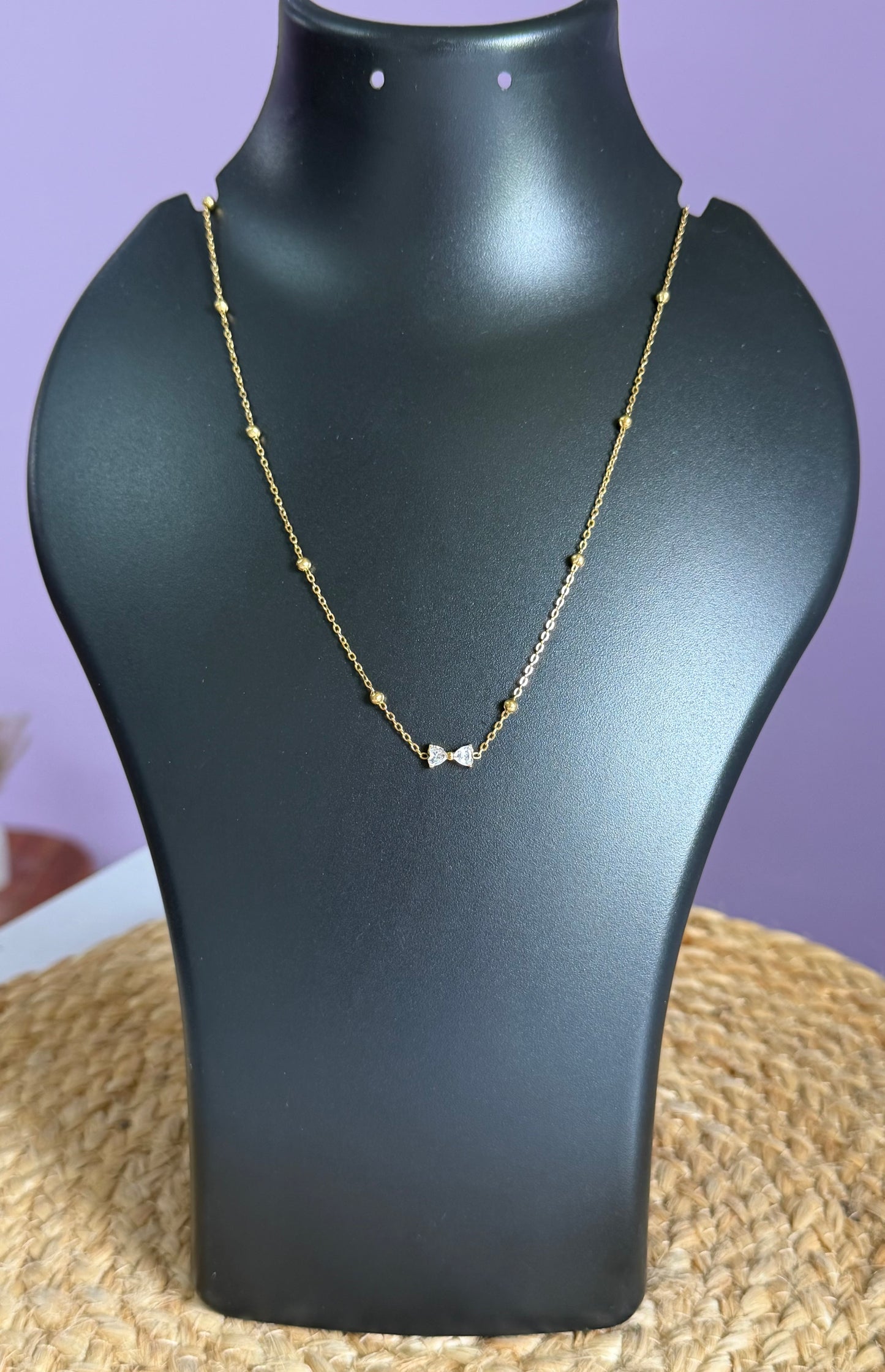 Delicate Bow Luxe Anti-Tarnish Neck Chain